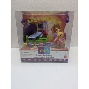 Vintage Pooh's Friendly Places Bedroom Playset Mattel 1998 NRFB New 20871